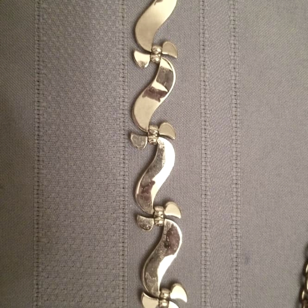 Silver tone bracelet